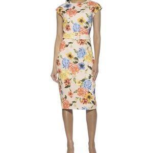 Alexia Admor Multicolor Floral Midi Dress